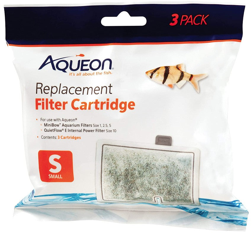 18 count (6 x 3 ct) Aqueon MiniBow Replacement Filter Cartridge Small