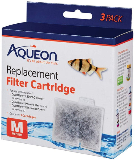 18 count (6 x 3 ct) Aqueon QuietFlow Replacement Filter Cartridge Medium