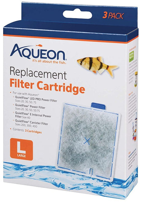3 count Aqueon QuietFlow Replacement Filter Cartridge Large
