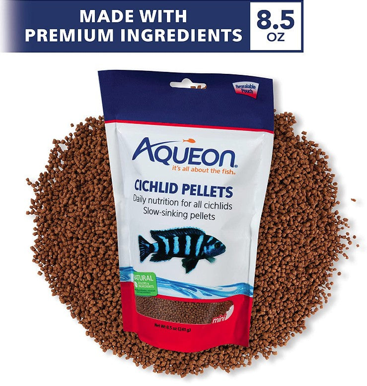 51 oz (6 x 8.5 oz) Aqueon Mini Cichlid Food Pellets