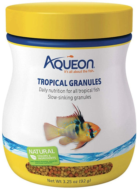 3.25 oz Aqueon Tropical Granules Fish Food