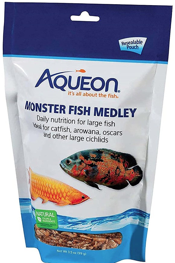 3.5 oz Aqueon Monster Fish Medley Food