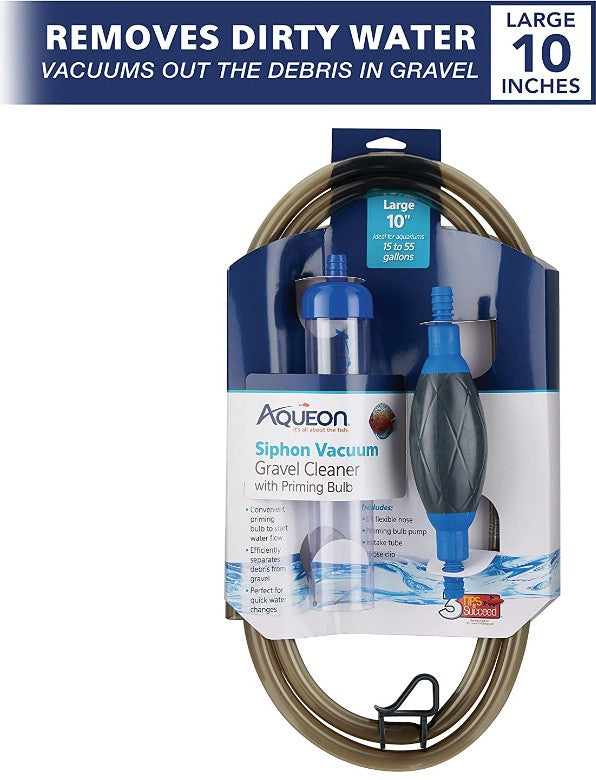 Aqueon Siphon Vacuum Gravel Cleaner with Priming Bulb - PetMountain.com