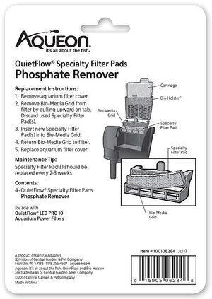 24 count (6 x 4 ct) Aqueon Phosphate Remover for QuietFlow LED Pro Power Filter 10
