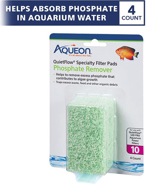 4 count Aqueon Phosphate Remover for QuietFlow LED Pro Power Filter 10