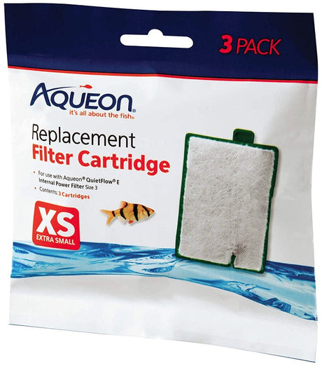 18 count (6 x 3 ct) Aqueon Replacement Filter Cartridges for E Internal Power Filter X-Small
