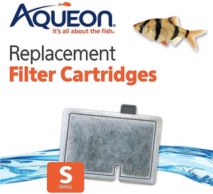 18 count (3 x 6 ct) Aqueon MiniBow Replacement Filter Cartridge Small