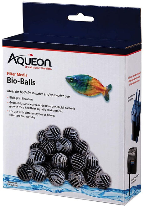 180 count (3 x 60 ct) Aqueon QuietFlow Bio Balls Filter Media