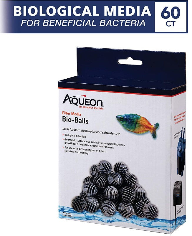 180 count (3 x 60 ct) Aqueon QuietFlow Bio Balls Filter Media