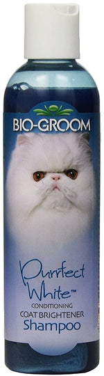 8 oz Bio Groom Purrfect White Cat Shampoo