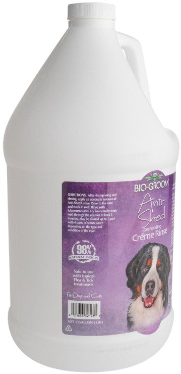 Bio Groom Anti-Shed Deshedding Crème Rinse Dog Conditioner - PetMountain.com