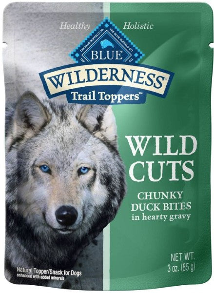 9 oz (3 x 3 oz) Blue Buffalo Wilderness Trail Toppers Wild Cuts Duck in Gravy