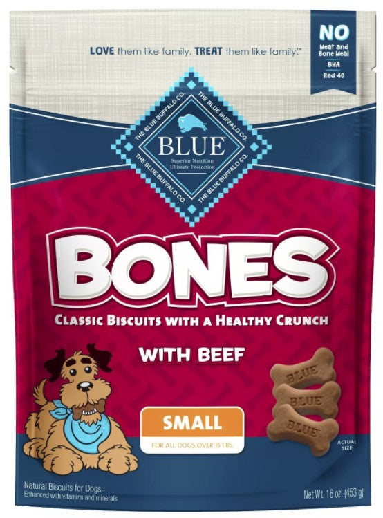 Blue Buffalo Classic Bone Biscuits with Beef Small - PetMountain.com