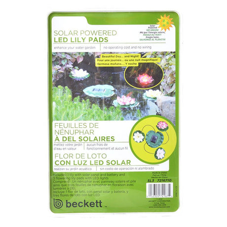 Beckett Solar LED Lily Lights for Ponds - PetMountain.com