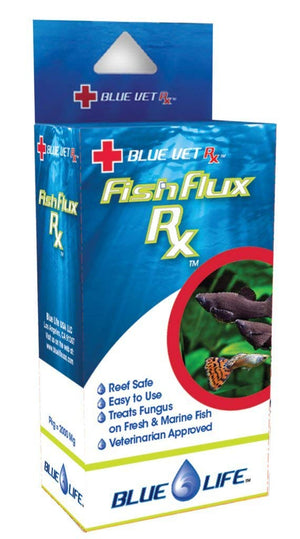Blue Life FishFlux Rx Treats Fungus on Freshwater and Marine Aquarium Fish - PetMountain.com