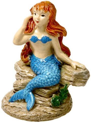 Blue Ribbon Exotic Environments Poised Mermaid Aquarium Ornament - PetMountain.com