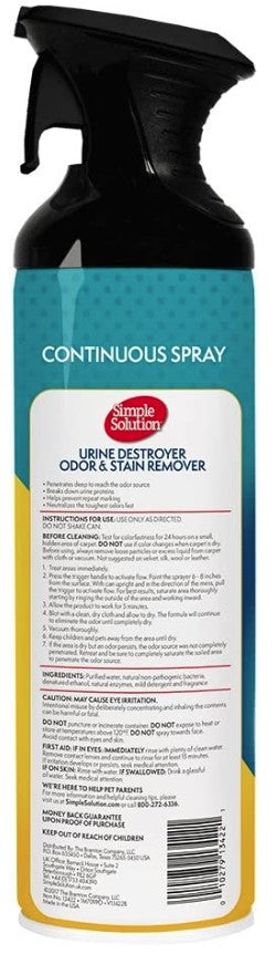 Simple Solution Urine Destroyer Spray - PetMountain.com