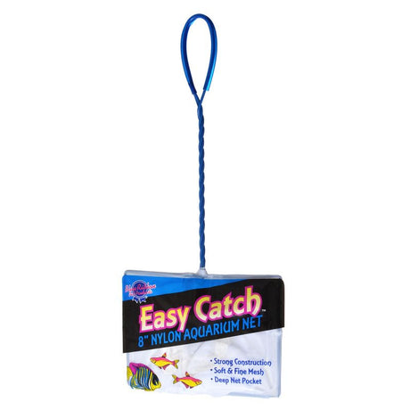 8" net - 12 count Blue Ribbon Easy Catch Soft and Fine Nylon Aquarium Net