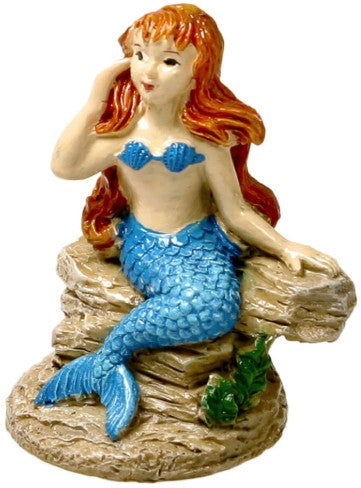 Blue Ribbon Exotic Environments Poised Mermaid Aquarium Ornament - PetMountain.com