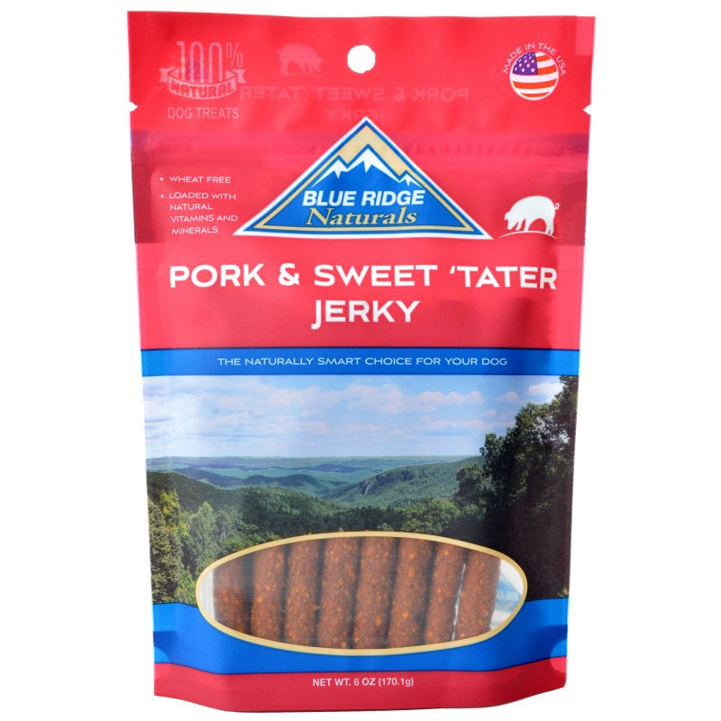 108 oz (18 x 6 oz) Blue Ridge Naturals Pork and Sweet Tater Jerky