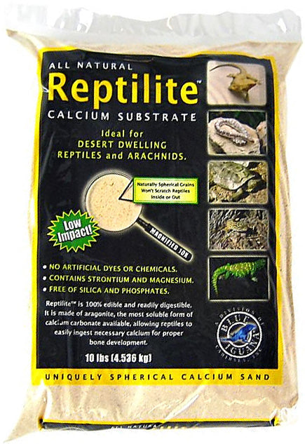 10 lb Blue Iguana Reptilite Calcium Substrate for Reptiles Aztec Gold