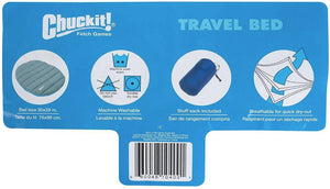 Chuckit Travel Dog Bed Blue and Gray - PetMountain.com
