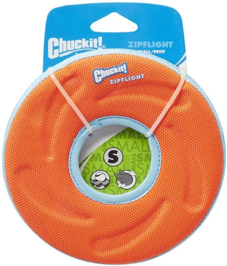 Small - 1 count Chuckit Zipflight Amphibious Flying Ring Assorted Colors