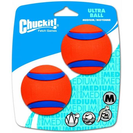 Medium - 2 count Chuckit Ultra Ball Dog Toy