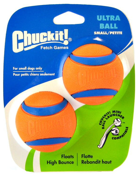 Small - 2 count Chuckit Ultra Ball Dog Toy