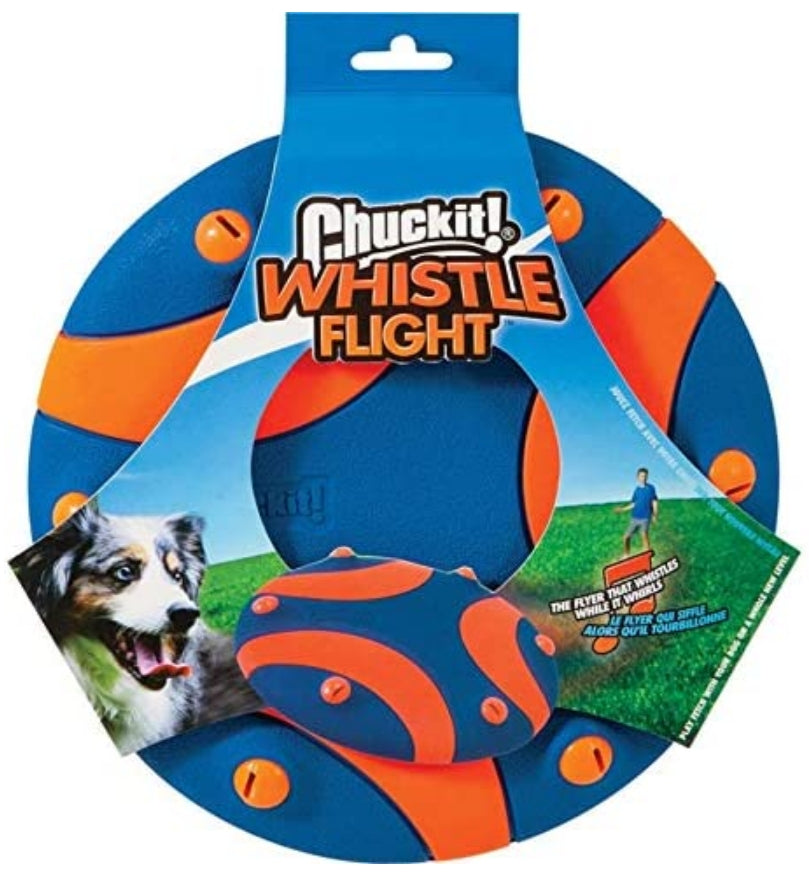 Chuckit Whistle Flight Disc Dog Toy - PetMountain.com