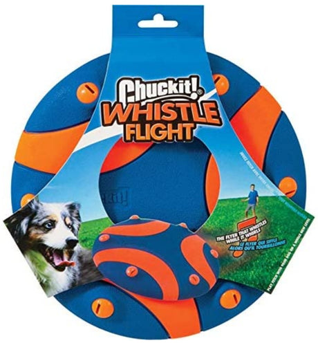1 count Chuckit Whistle Flight Disc Dog Toy