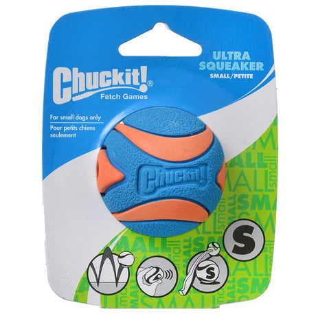 Small - 1 count Chuckit Ultra Squeaker Ball Dog Toy