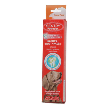 12 count (12 x 2.5 oz) Sentry Petrodex Natural Toothpaste for Dogs Peanut Flavor