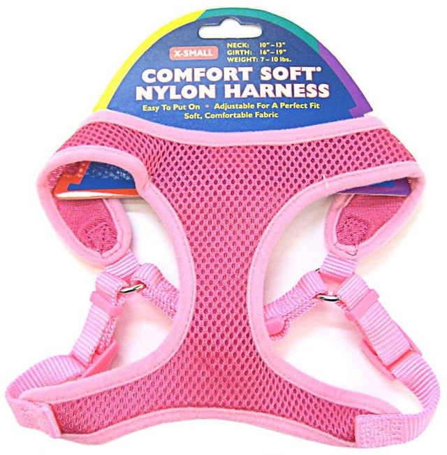 Coastal Pet Comfort Soft Nylon Harness Bright Pink - PetMountain.com