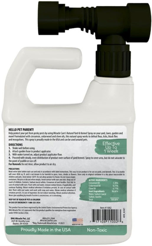 Miracle Care Natural Yard and Kennel Spray - PetMountain.com