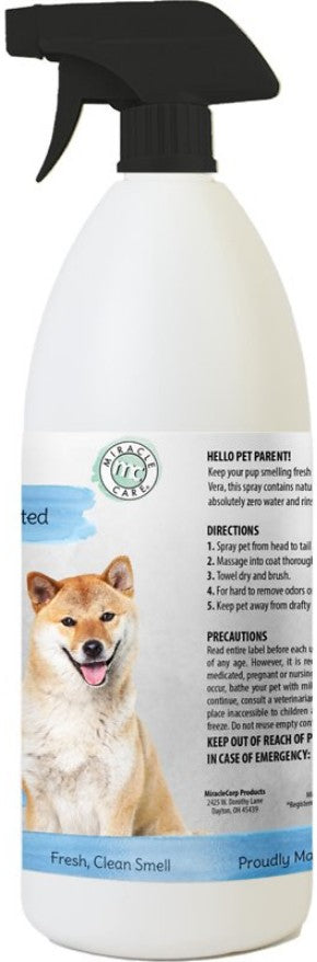 72 oz (3 x 24 oz) Miracle Care Waterless Bath Spray for Dogs and Cats