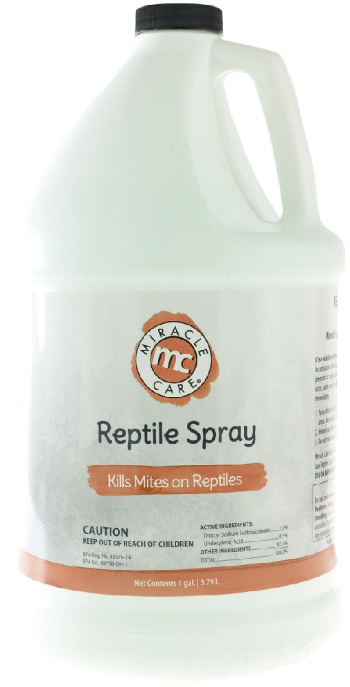 2 gallon (2 x 1 gal) Miracle Care Reptile Spray Kills Mites on Reptiles