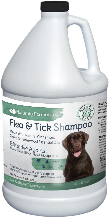 1 gallon Miracle Care Natural Flea and Tick Shampoo