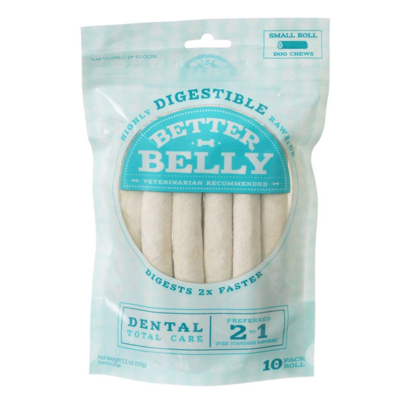 Better Belly Rawhide Dental Rolls Small - PetMountain.com