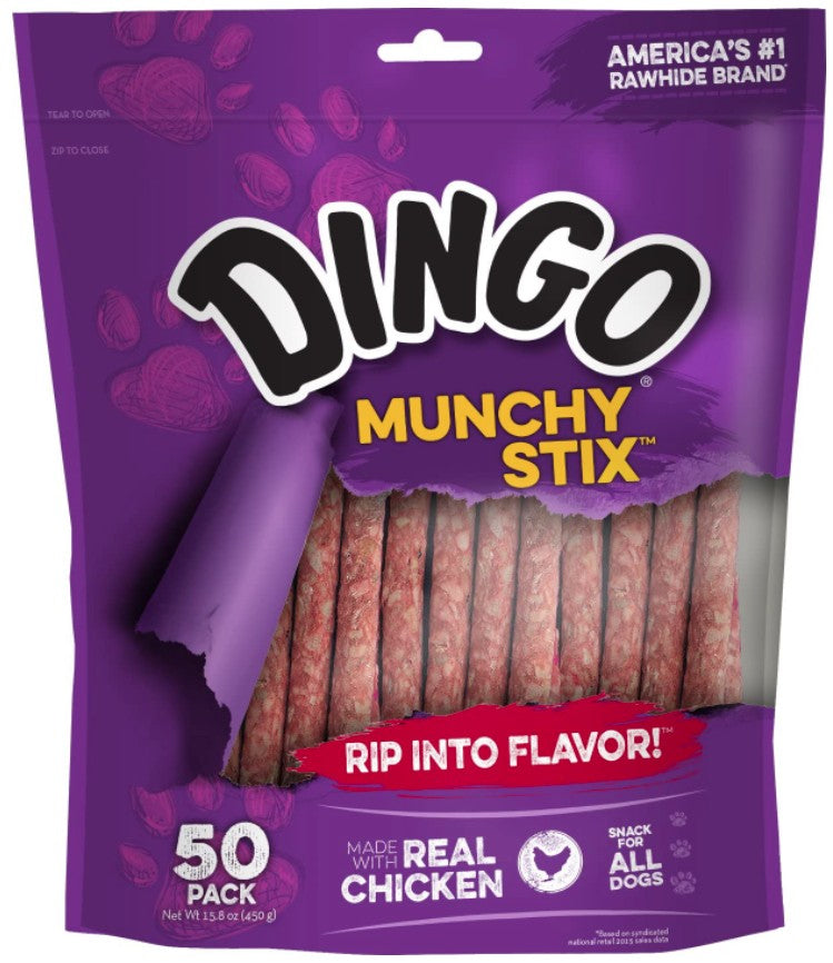 Dingo Munchy Stix with Real Chicken - PetMountain.com