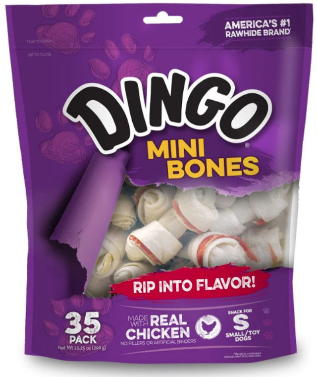 Dingo Mini Bones with Real Chicken - PetMountain.com