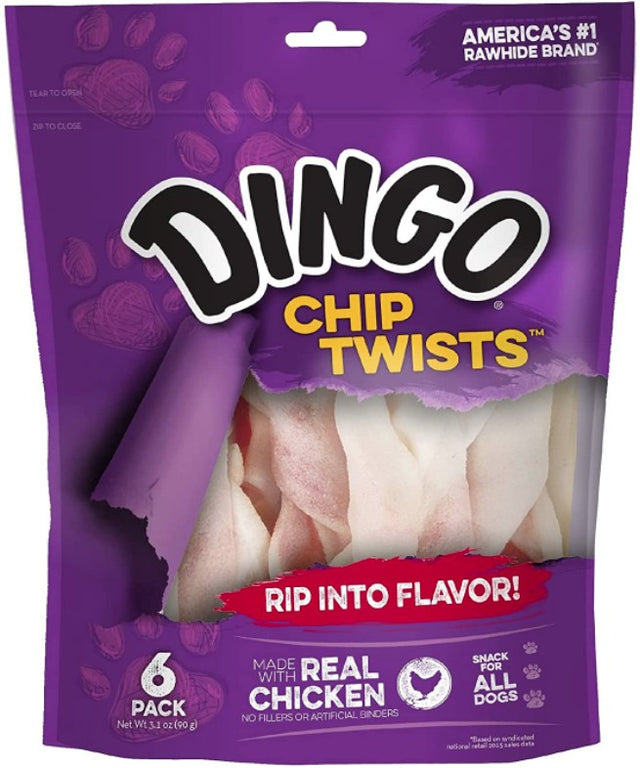 Dingo Chip Twists with Real Chicken - PetMountain.com