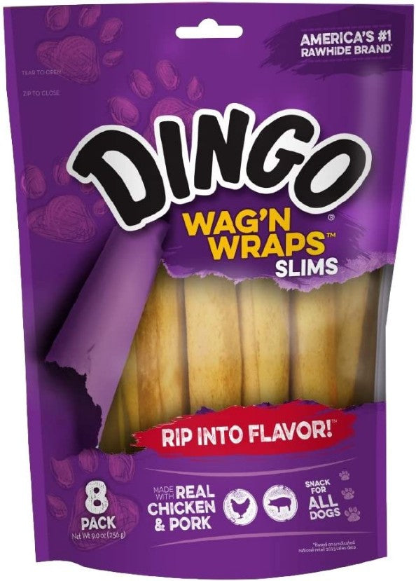 Dingo Wag'n Wraps (No China Ingredients) Slims - PetMountain.com