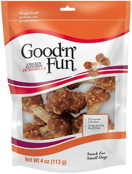 Healthy Hide Good N Fun Chicken Flavored Dumbbells - PetMountain.com