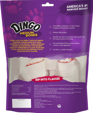 Dingo Medium Bones with Real Chicken - PetMountain.com