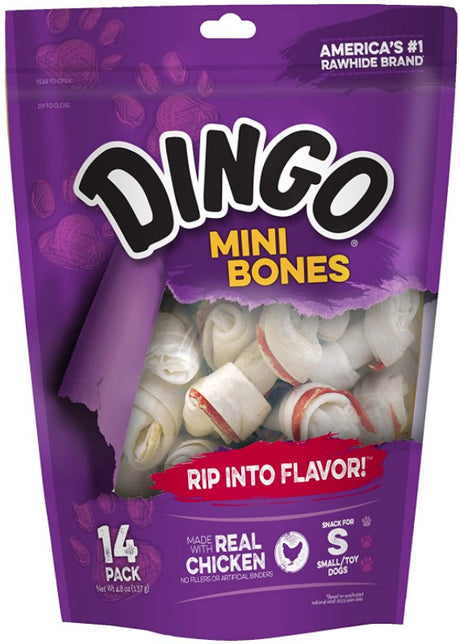 14 count Dingo Mini Bones with Real Chicken