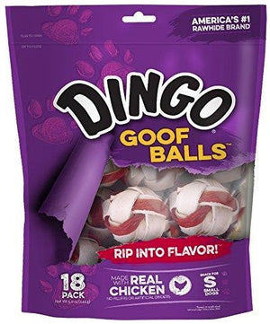 Dingo Goof Balls with Real Chicken Small - PetMountain.com