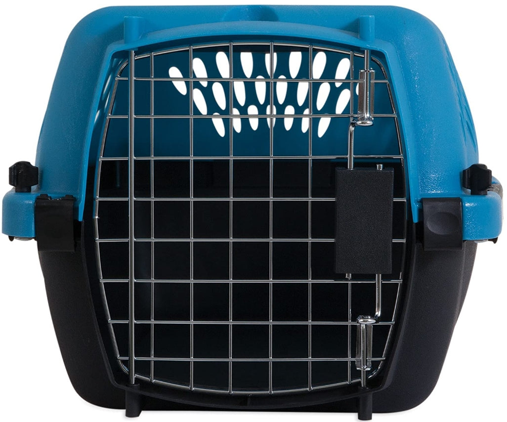 Small - 2 count Aspen Pet Fashion Pet Porter Kennel Breeze Blue and Black