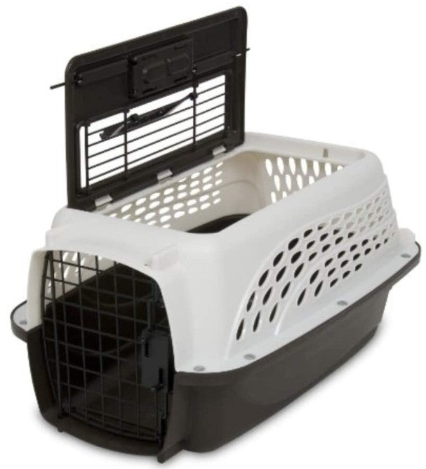 Petmate Two Door Top-Load Kennel White - PetMountain.com
