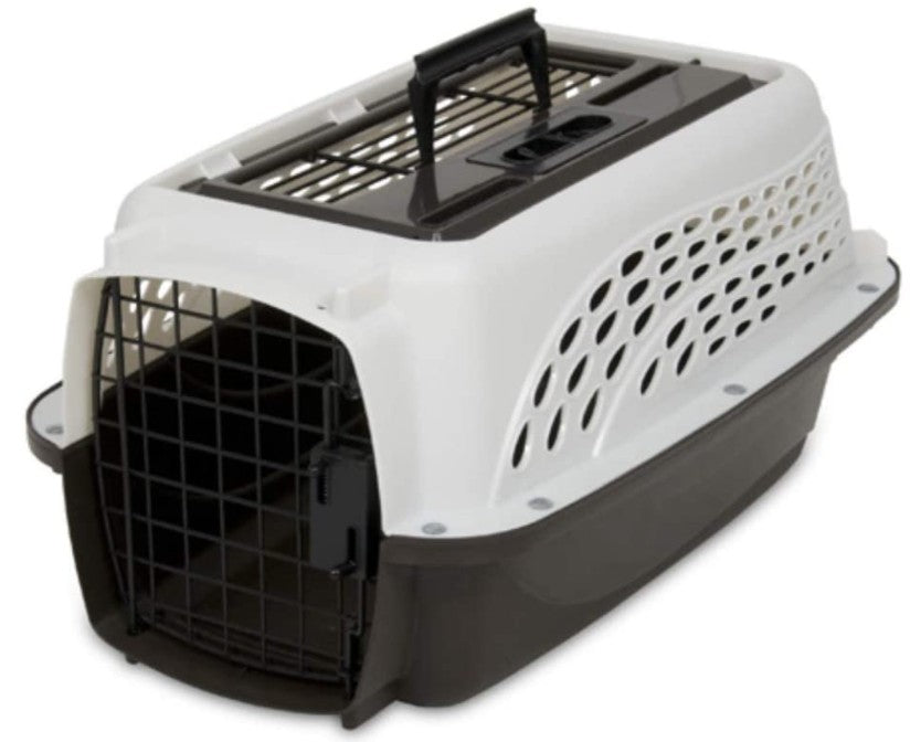 Small - 1 count Petmate Two Door Top-Load Kennel White